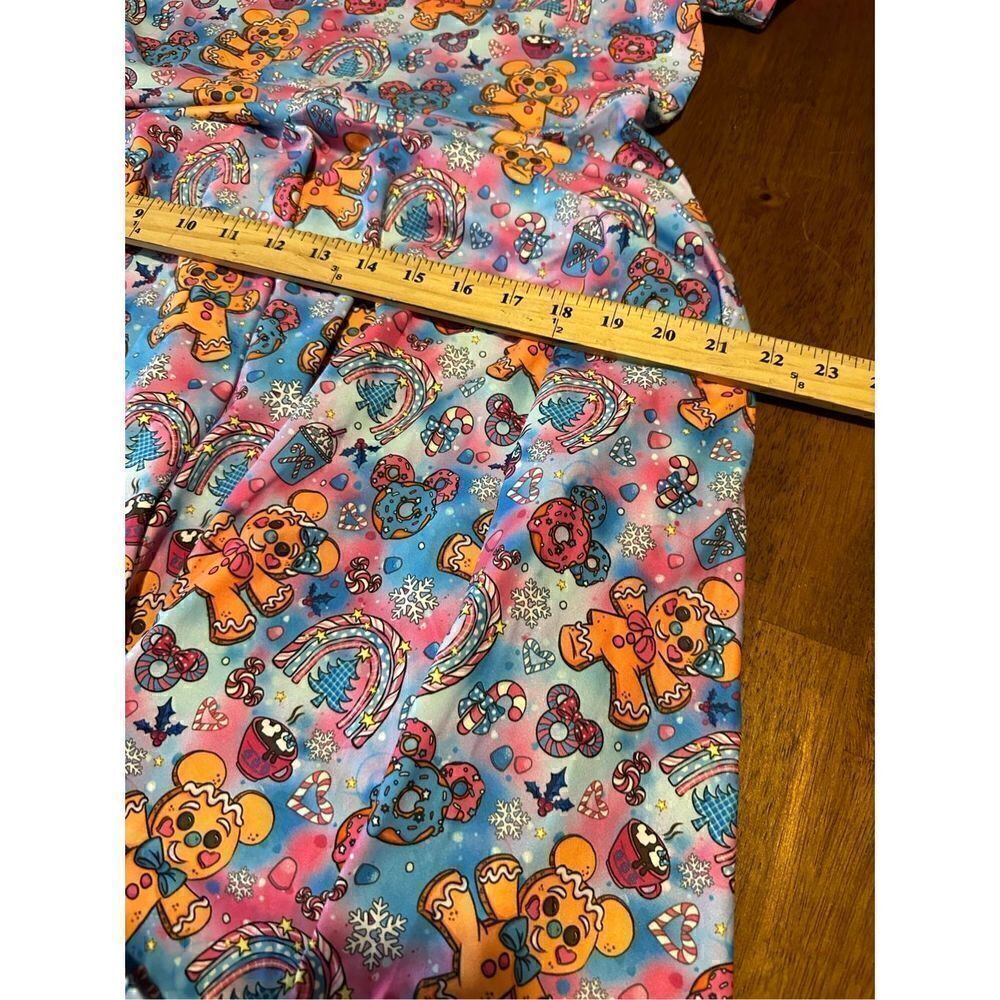 Olive and Gray Girls Gingerbread Mouse Christmas Soft Stretch Dress Pockets 14 - Picture 9 of 10